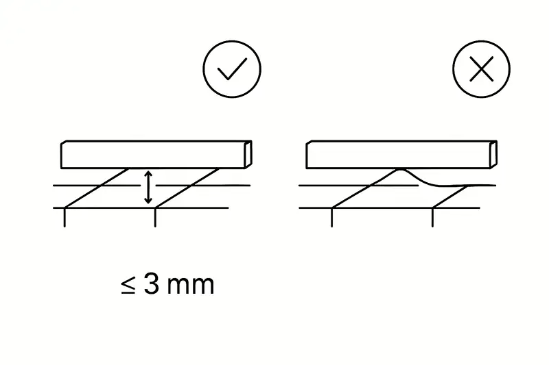 Tolerancias críticas: los 5 mm que definen una obra precisa 3 02 03 planitud con regla