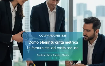 Cómo elegir una cinta métrica: la fórmula real del costo por uso