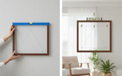 Cómo colgar cuadros derechos (sin hacer varios agujeros)