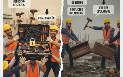Herramientas compartidas en obra: cuándo conviene y cuándo es un problema