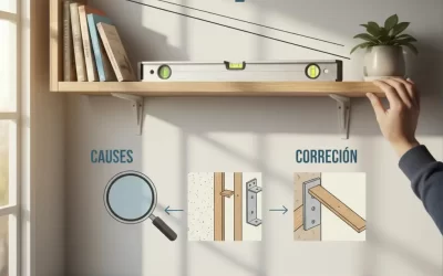 ¿Por qué un estante se ve torcido aunque esté bien medido? Causas y cómo corregirlo