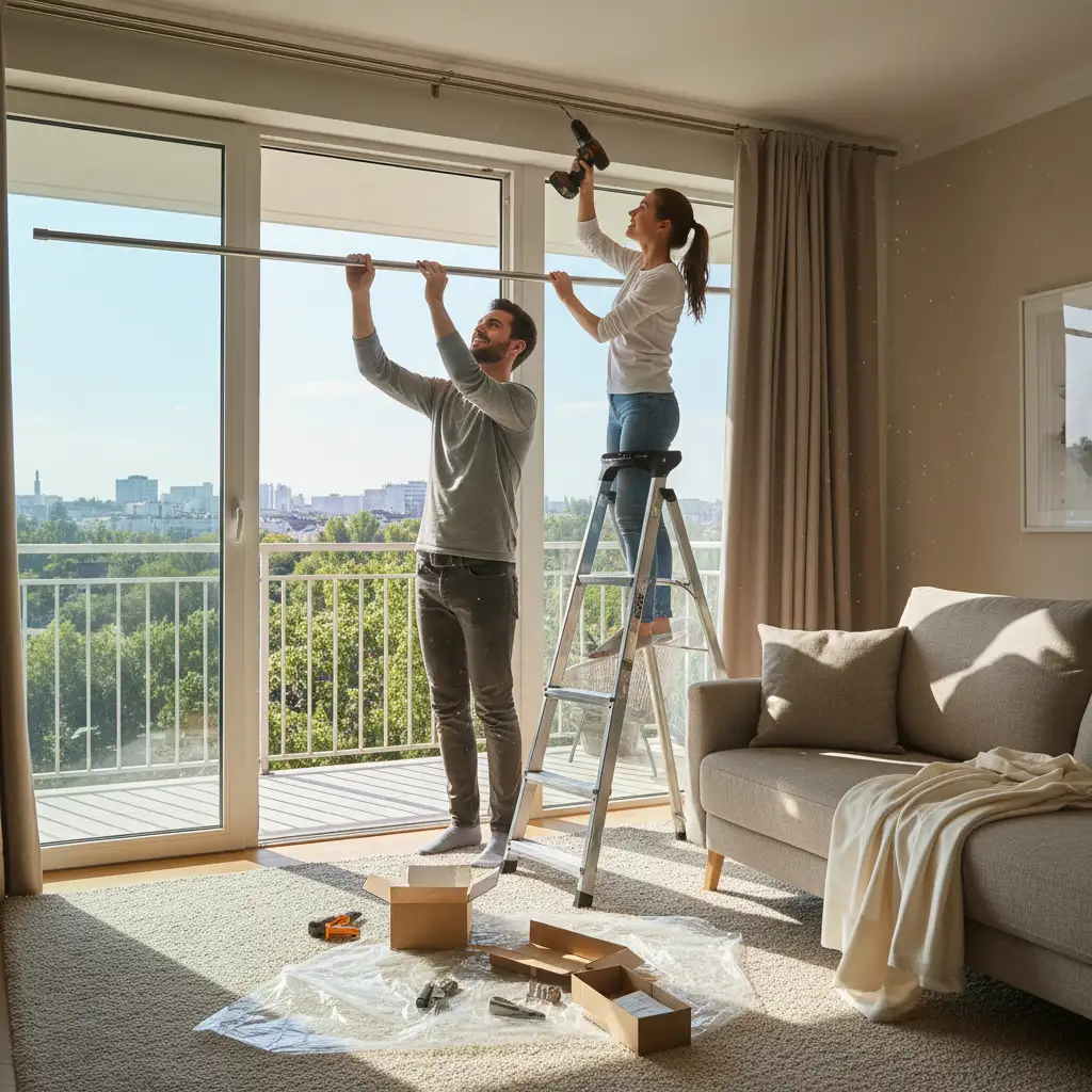 colgar repisas y barrales