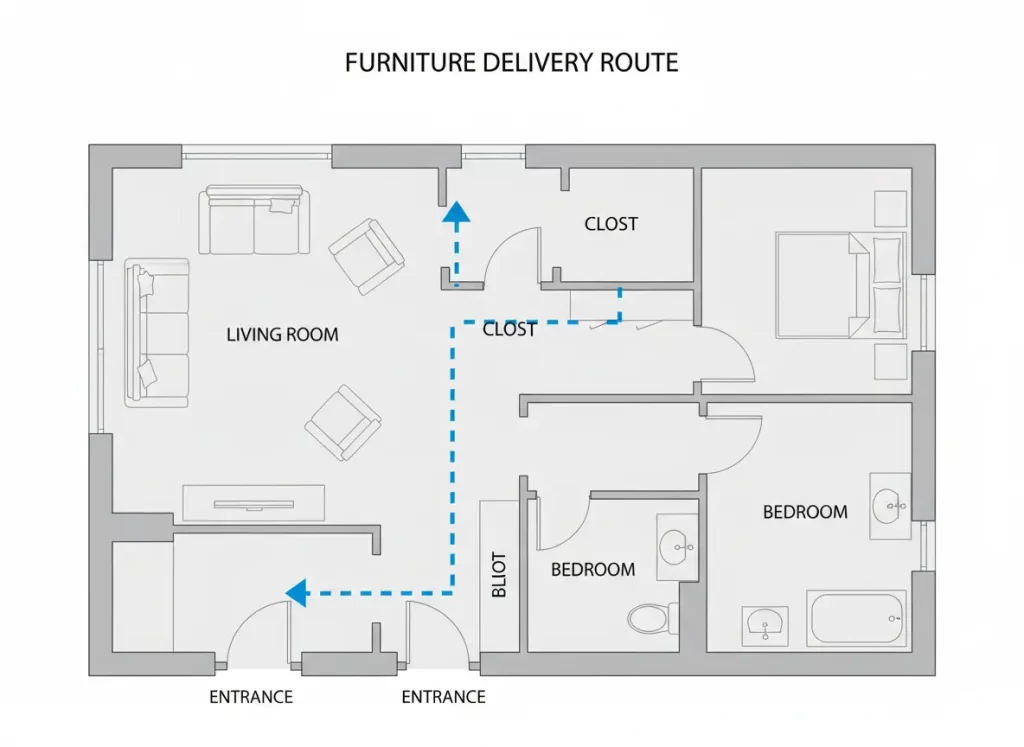 muebles no entran C
