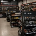 productos visibles en una ferretería