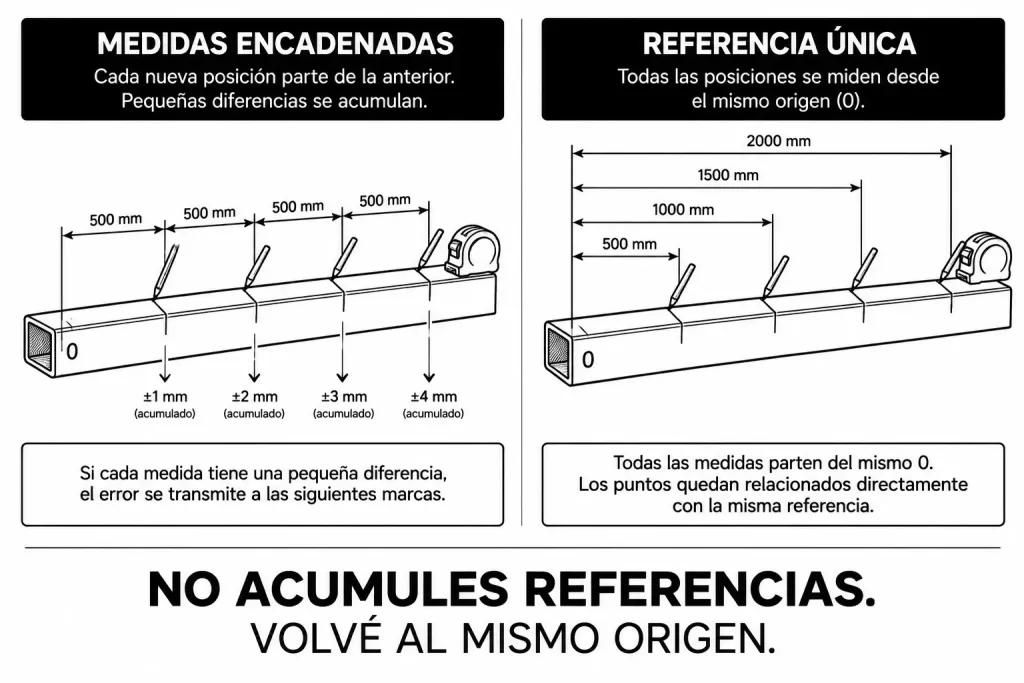 ¿Medir desde dónde? El error de referencia que puede cambiar todo un trabajo 1 referencia para medir